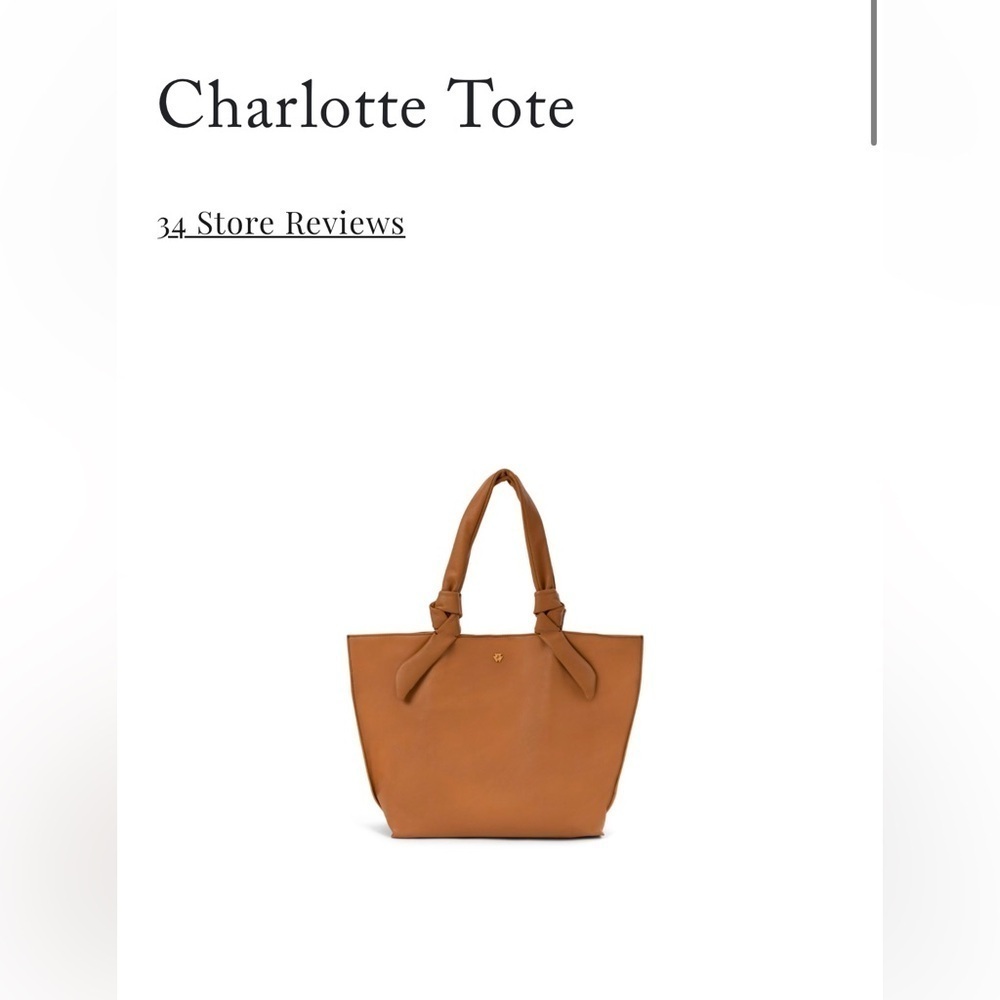 Noha Nadler Charlotte Handbag NEW Tan/ Cappuccino Includes extra pouch - Picture 2 of 16